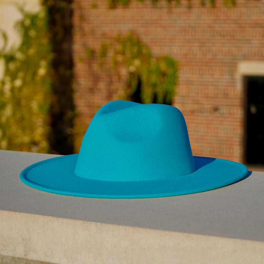 Atlanta Wide Brim Fedora - Teal