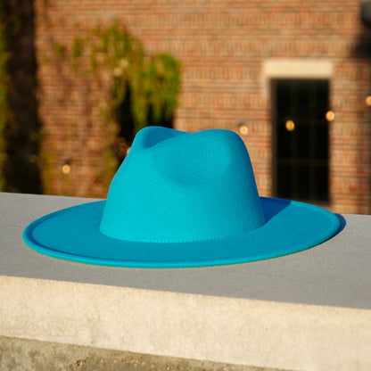 Atlanta Wide Brim Fedora - Teal