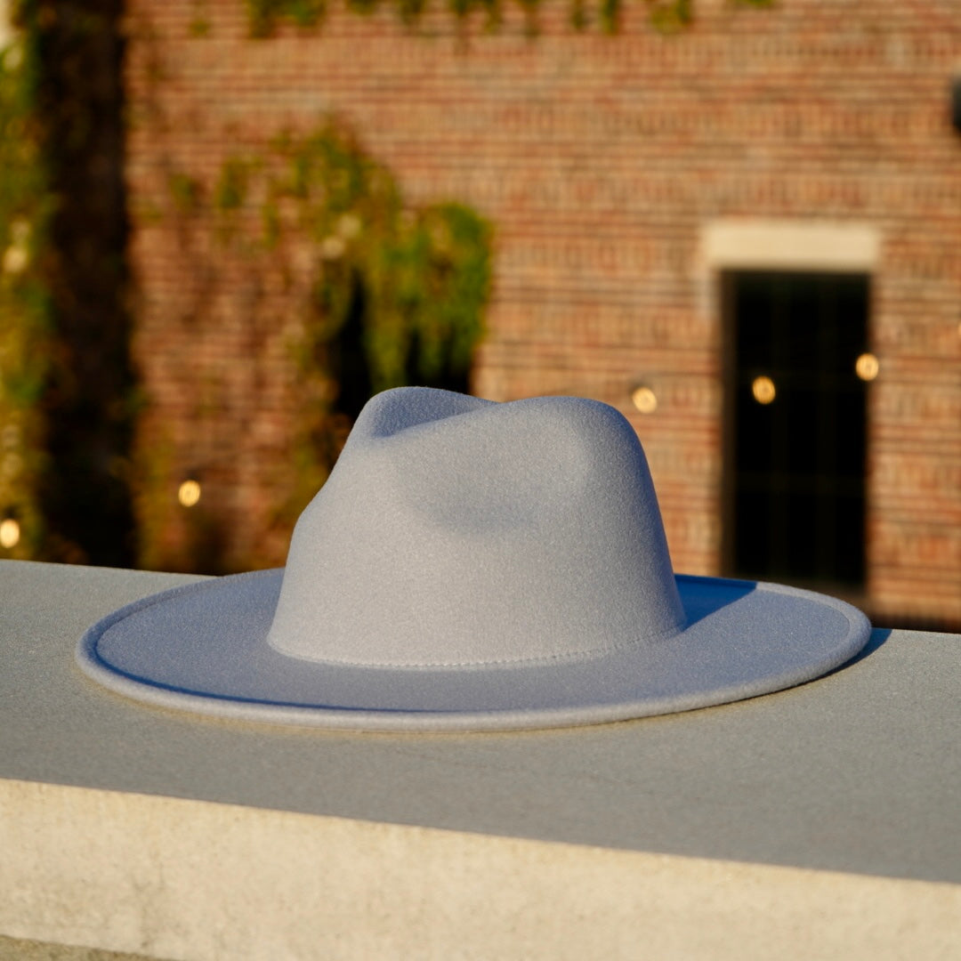 Atlanta Wide Brim Fedora - Gray