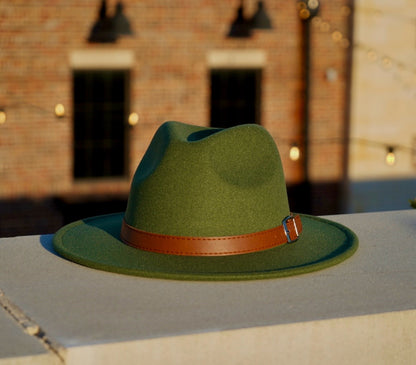 Taylor Fedora - Army Green