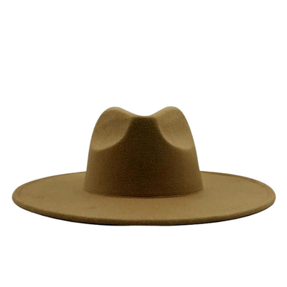 Atlanta Wide Brim Fedora - Dark Tan